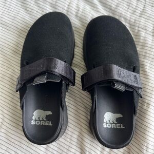 Sorel Black Vibe Slip-On Clogs
